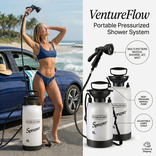 VentureFlow Portable Pressurized Shower System