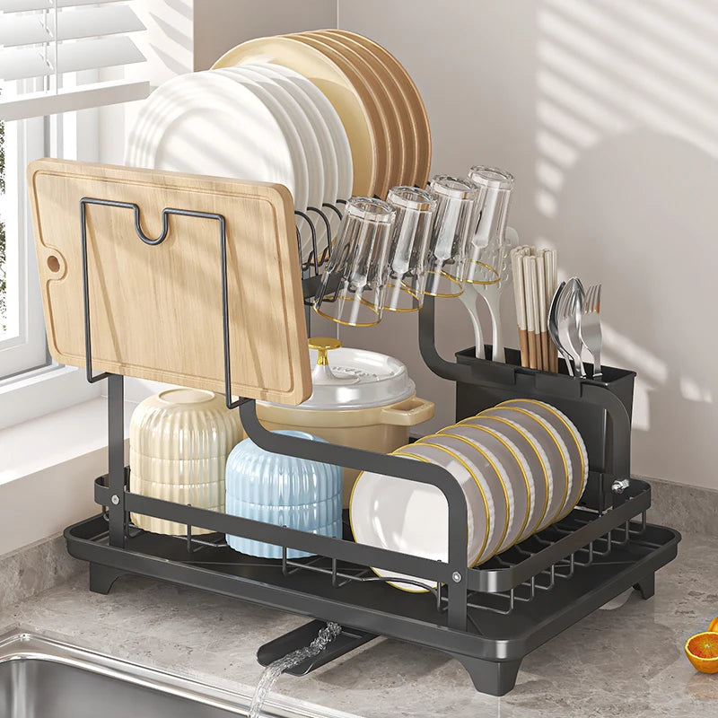2 Tier Dish Drying Rack