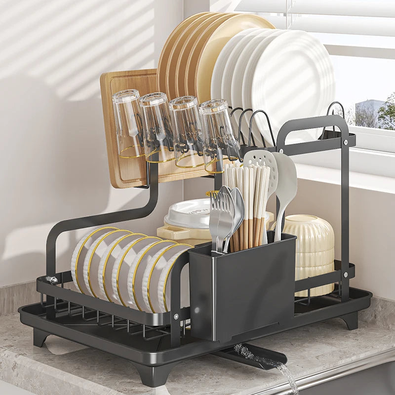 2 Tier Dish Drying Rack