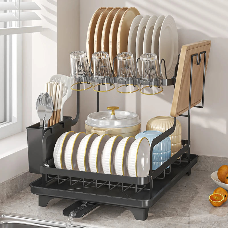 2 Tier Dish Drying Rack