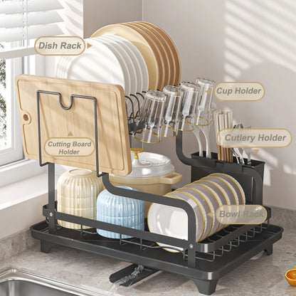 2 Tier Dish Drying Rack