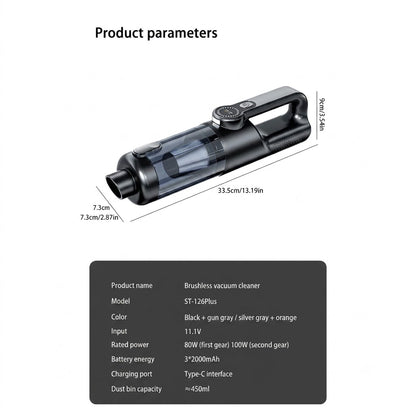 Portable Handheld 2in1 Car Vacuum Cleaner