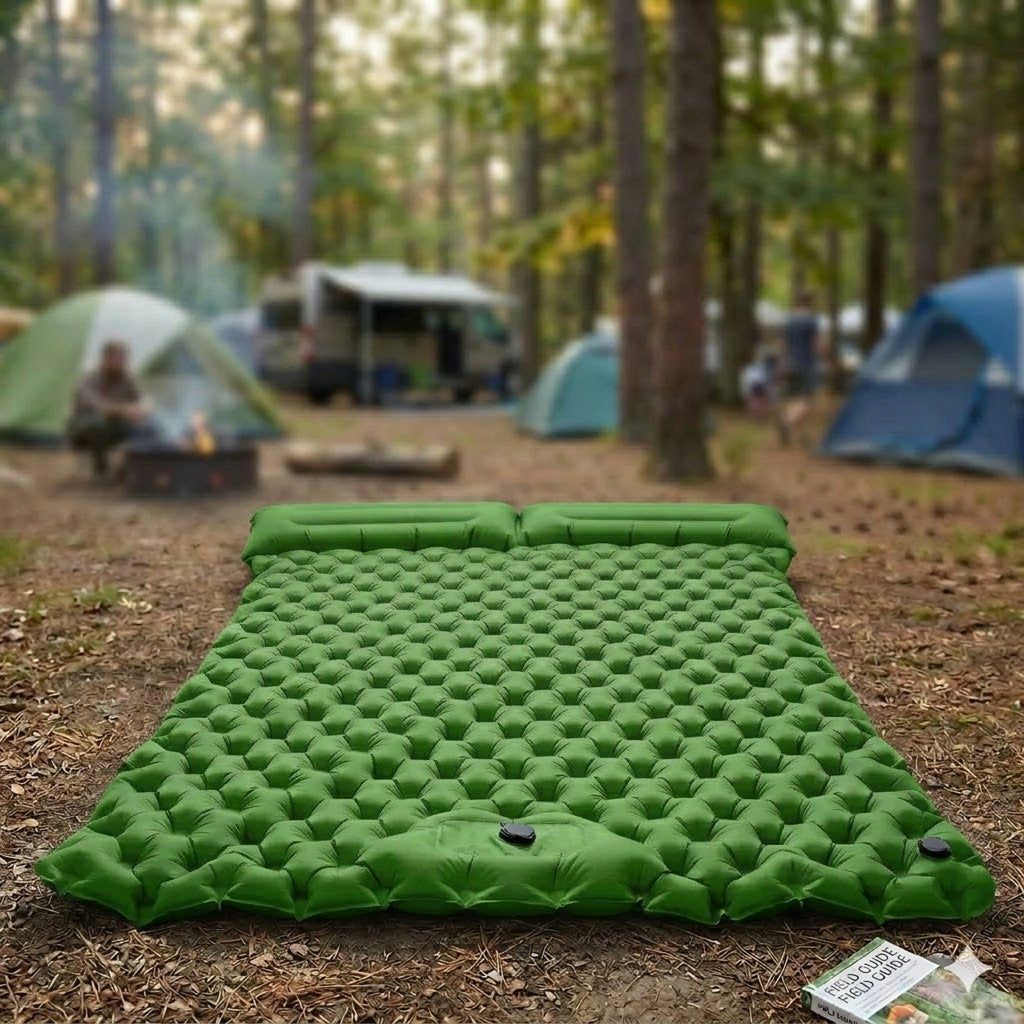 CloudRest Double Inflatable Mattress With Built-In Pump